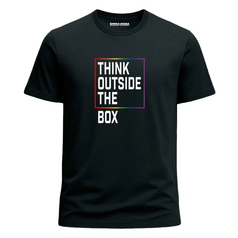 T-shirt Think Outside The Box – T-shirt Styler Guys – T-shirt Think Outside The Box - Rainbow