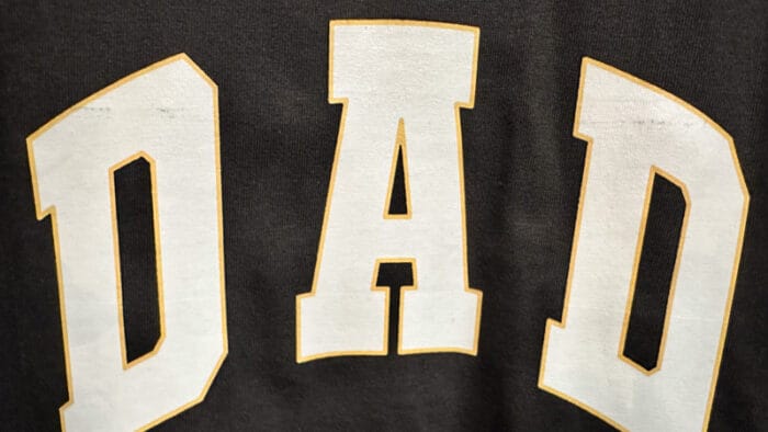 T-Shirt DAD maat XXL met foutje