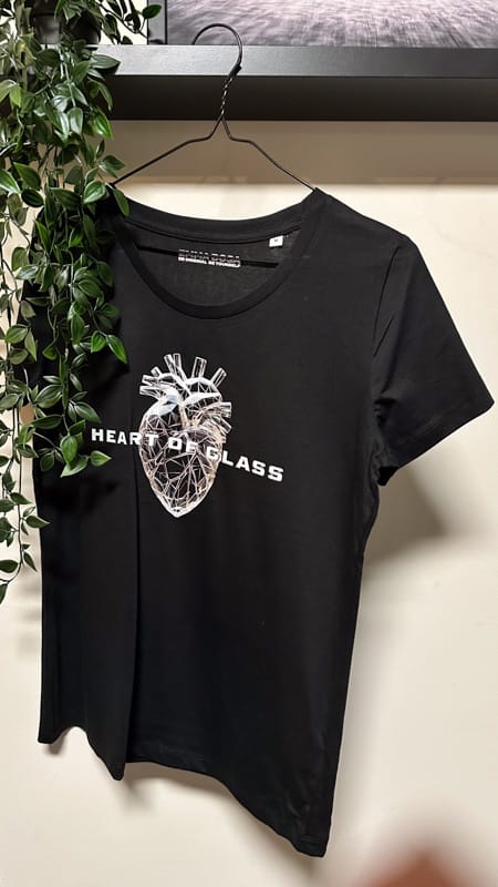 T-Shirt Dames Heart of glass maat M