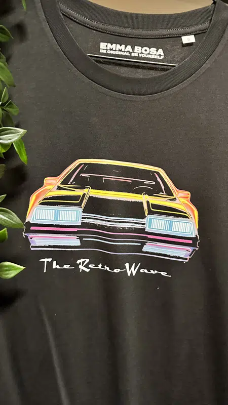 T-Shirt The Retro Wave – Retro Style Wear, Sale – T-Shirt The Retro Wave maat S (detail 2)