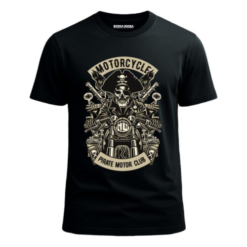 T-shirt Pirate Motor Club Vintage