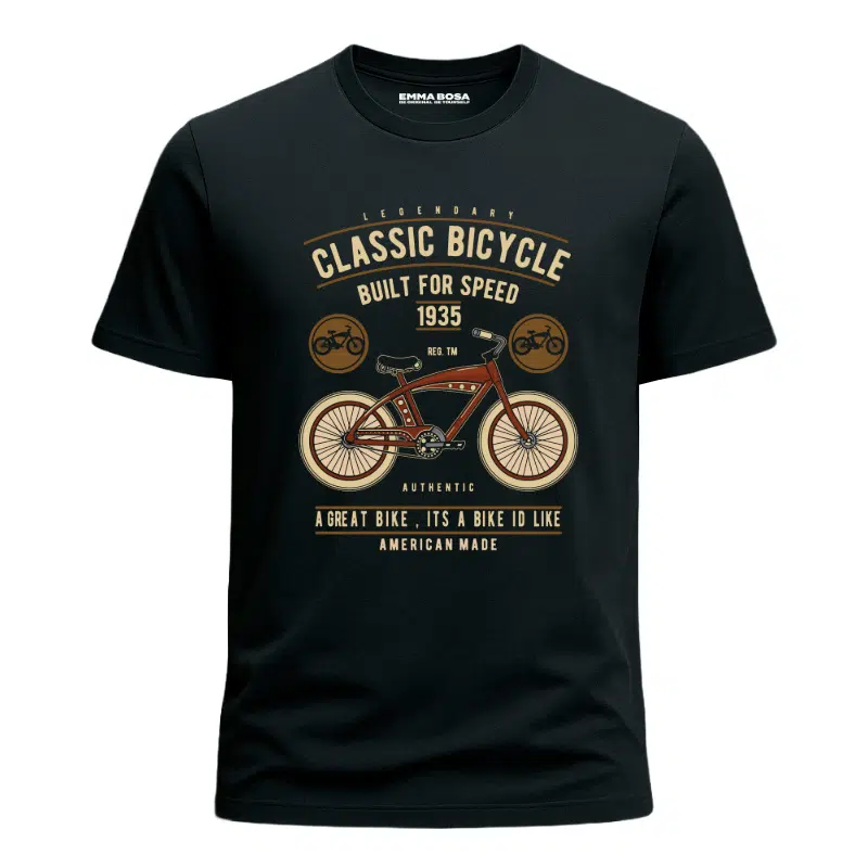 Classic Bicycle Vintage T-shirt – USA Vintage – Classic Bicycle Vintage T-shirt voor Heren