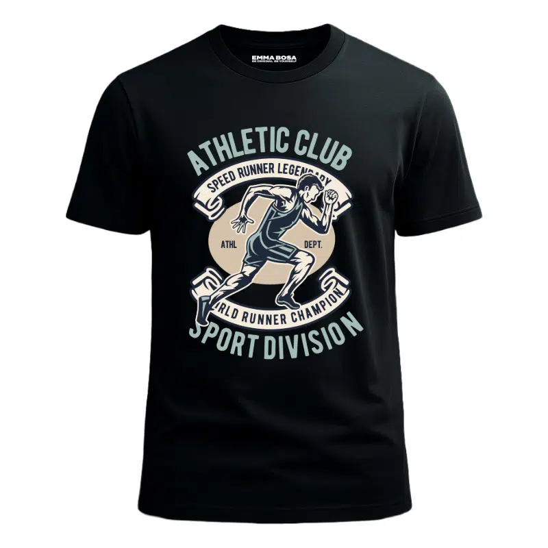 T-shirt Athletics Speed Runner Vintage – USA Vintage – T-shirt Athletics Speed Runner Vintage voor Heren