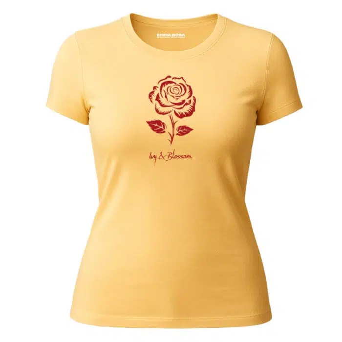 T-shirt Rose Pasion - Ivy & Blossom dames T-shirt