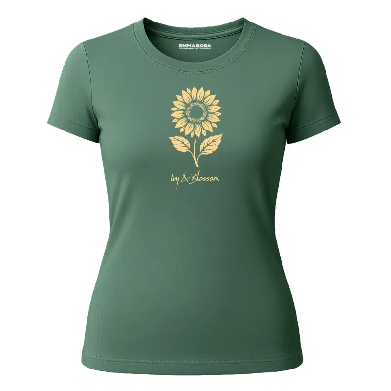 T-shirt Golden Sunflower – Ivy & Blossom, Sale – T-shirt Golden Sunflower – Ivy & Blossom