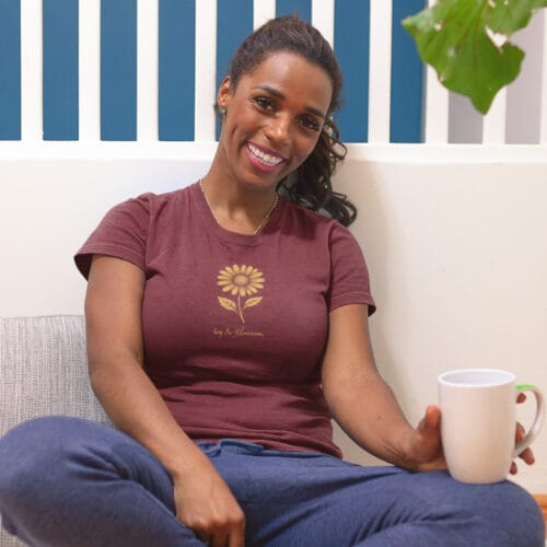 T-shirt Burgundy Daisy