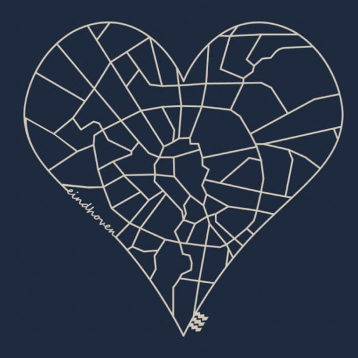 T-shirt Eindhoven Home is where the heart is