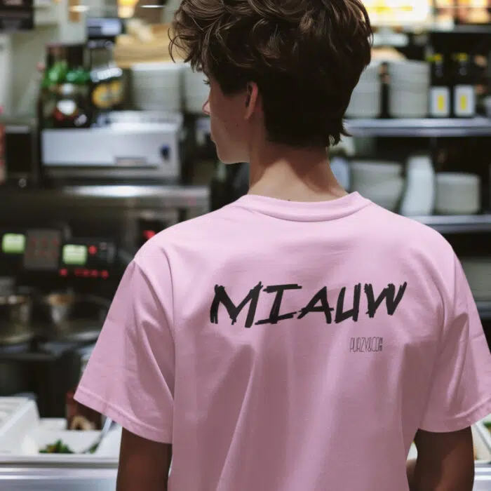 Miauw Backprint T-shirt - Urban Style