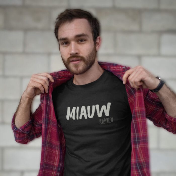 Miauw T-shirt - Bold Statement Print - Afbeelding 2