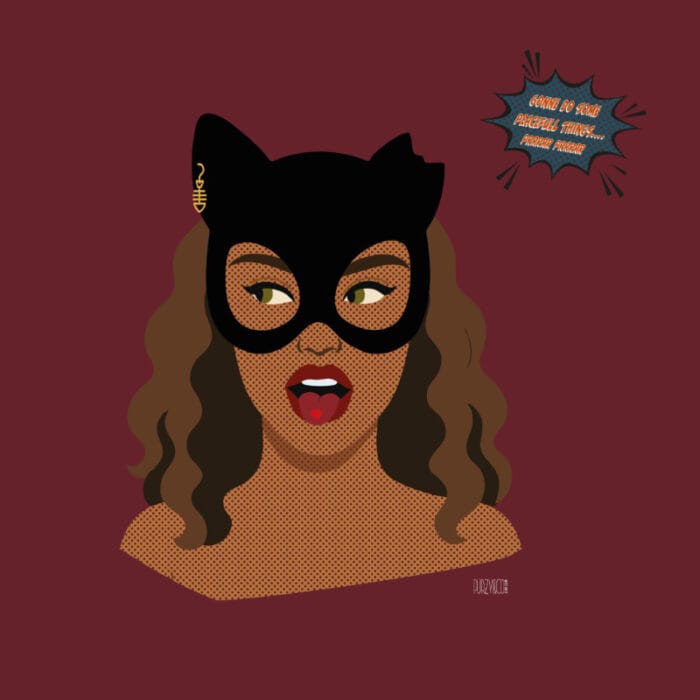 Cat Woman Graphic T-shirt - Retro Vibe