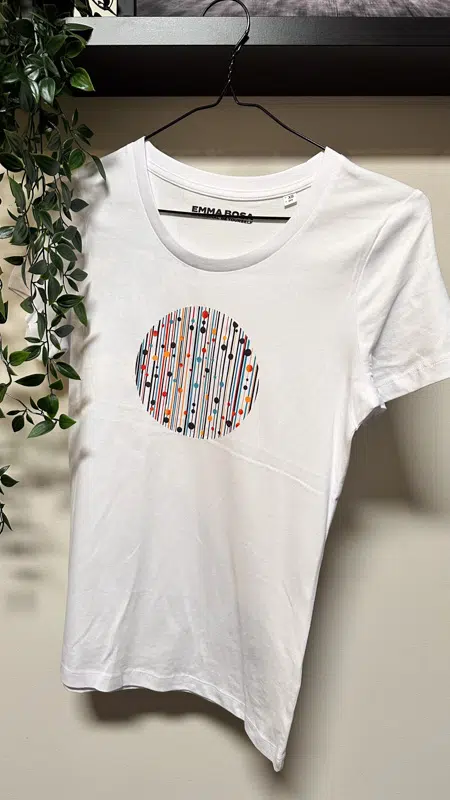 T-Shirt Dames Geometrische Abstracte Print maat XS