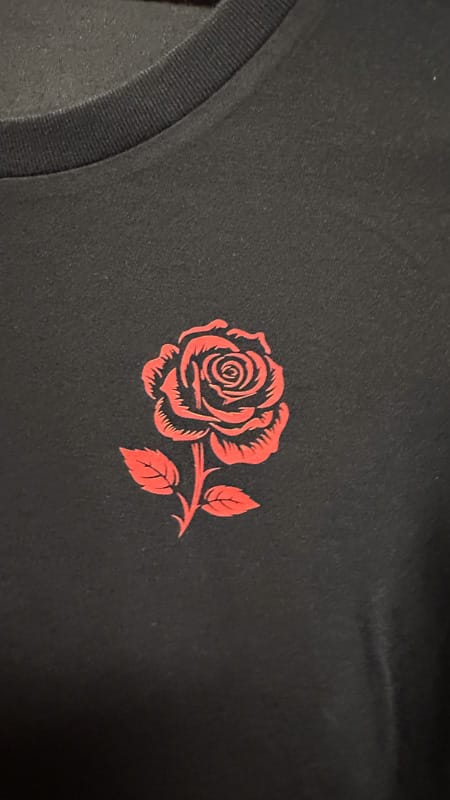 T-Shirt Dames Red Rose maat S