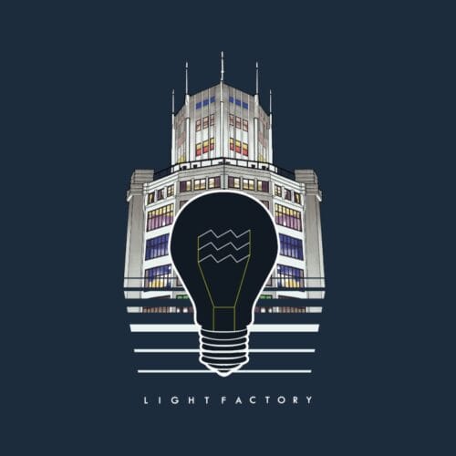Design Lichttoren Eindhoven shirt – Lichtstadkunst – Design Lichttoren Eindhoven – Lightfactory (detail 2)