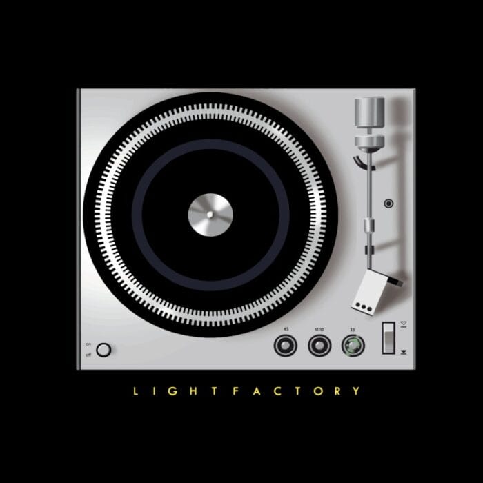 Design Retro Turntable – Lichtstadkunst – Design Retro Turntable – Lightfactory (detail 2)