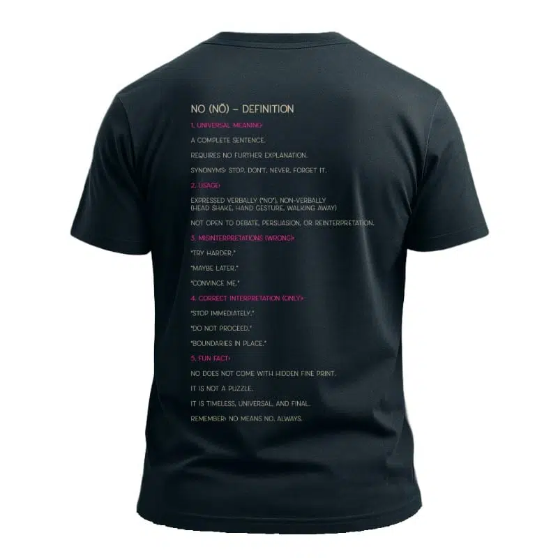 NO=NO T-shirt – Purzy&Co – NO=NO T-shirt – Streetstyle Statement (detail 2)