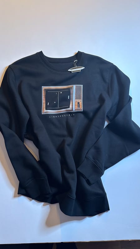 Sweater Television Pong – Sale, Lichtstadkunst – Sweater Television Pong maat xl