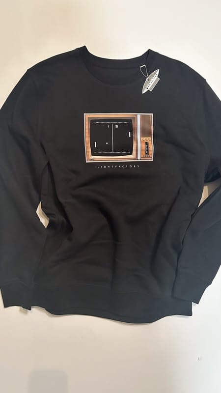 Sweater Television Pong – Sale, Lichtstadkunst – Sweater Television Pong maat xl