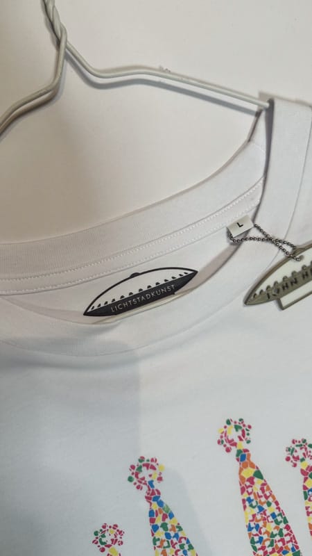 T-shirt Dames Barcelona Wit Maat L - Afbeelding 4