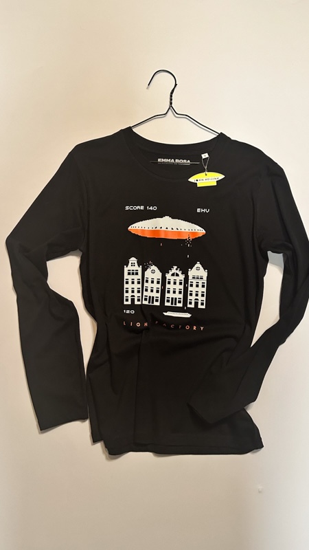 Longsleeve Invaders Zwart – Sale, Lichtstadkunst – Longsleeve Invaders Zwart - Maat S