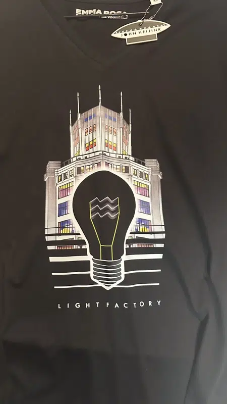 Lichtstadkunst T-shirt – Sale, Lichtstadkunst – Lichtstadkunst T-shirt Zwart XL (detail 2)