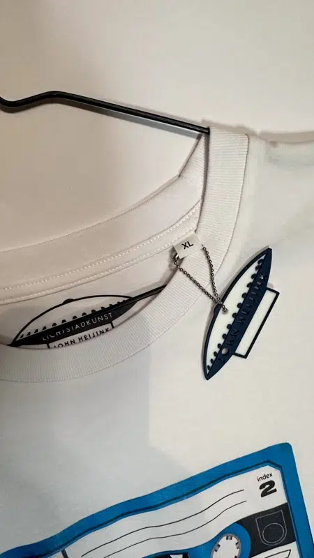 T-shirt Tape Wit Maat XL - Afbeelding 4