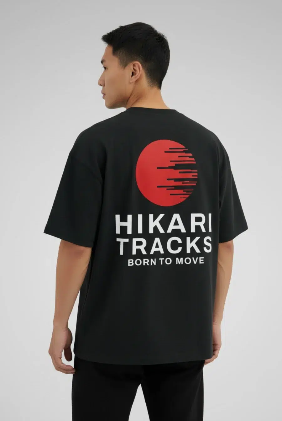 Oversized T-Shirt Hikaritracks Born to Move